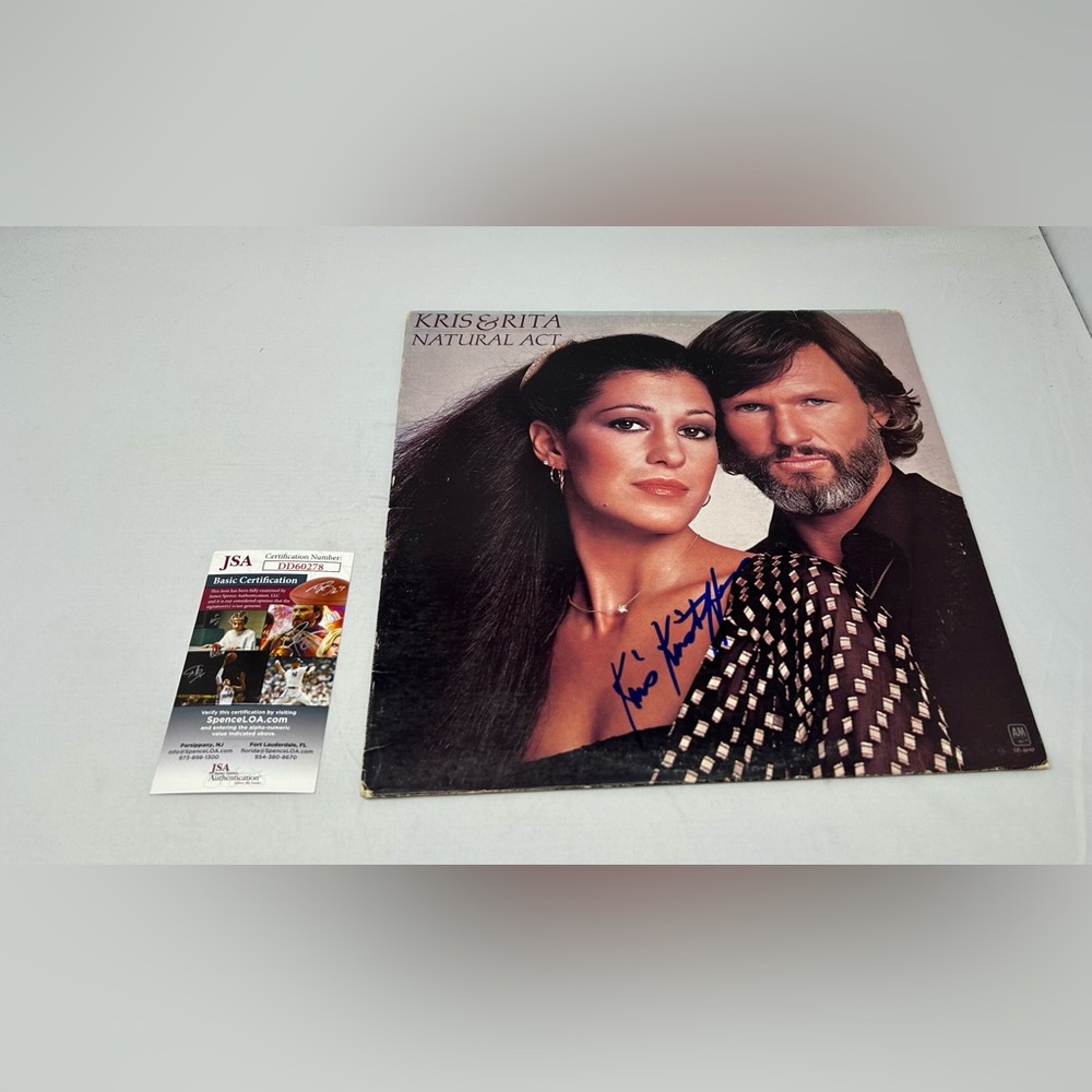 Kris Kristofferson signed Natural Act Album JSA COA